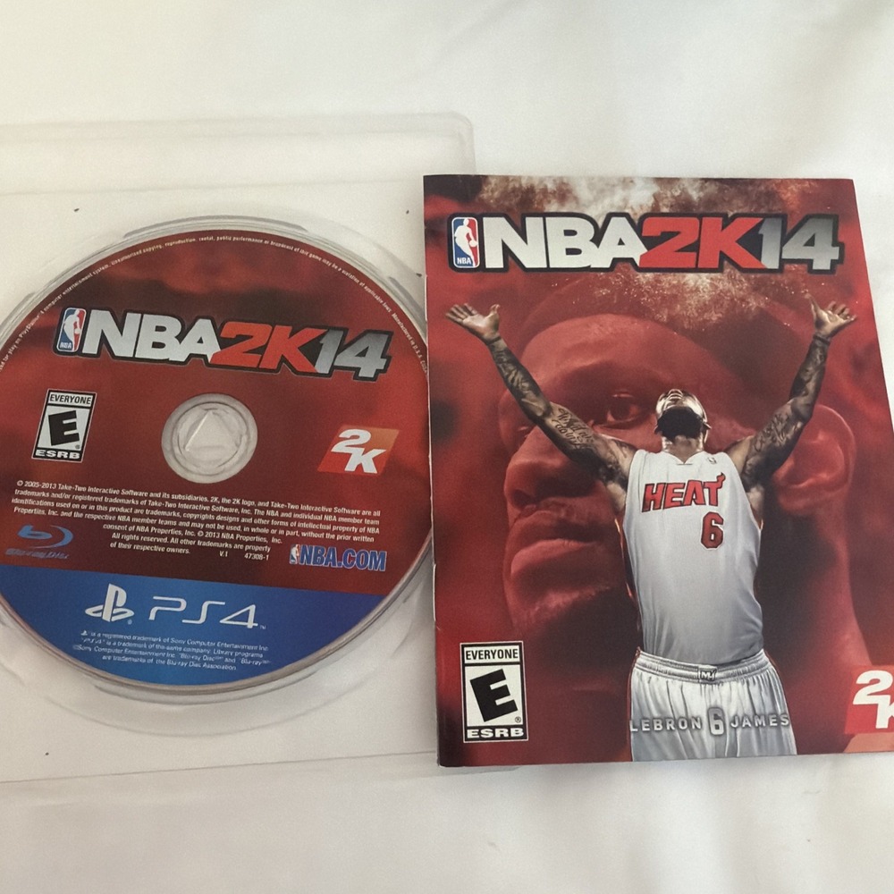 NBA 2K14 (Sony PlayStation 4, 2013) PS4 With Manual. (Case Is For PS3 Not PS4).